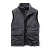 Autumn and Winter Men's Outdoor Double-sided Wear Plus Velvet Vest Multi-pocket Casual Tooling Vest Sleeveless Jacket