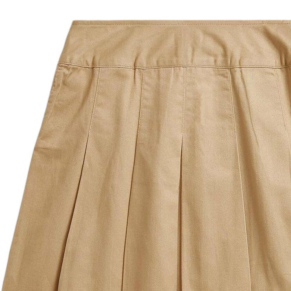 Polo Ralph Lauren Skirt Kids FW22 Solid Pleated Short Skirt Brown Kids skirts CWPOSKTG6H20058-250
