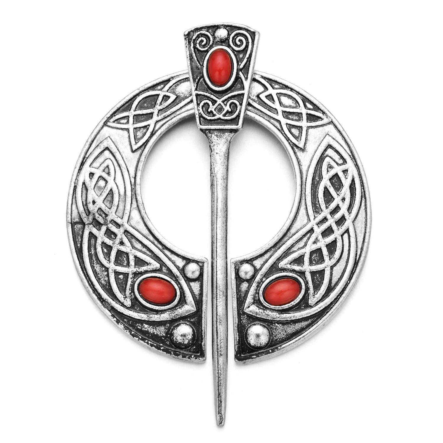 Винтажная металлическая брошь в скандинавском стиле, креативная булавка, застежка, украшение