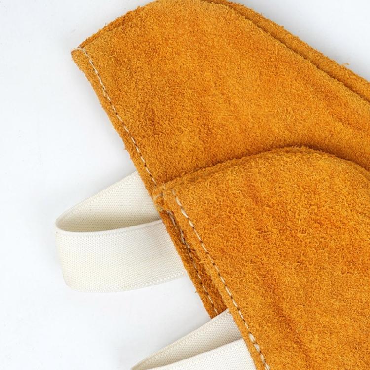 Industrial Leather Boot Covers for Welding Glass Making Heat Protective Shoe Protectors Wear Resistant Leg Guards Gaiter