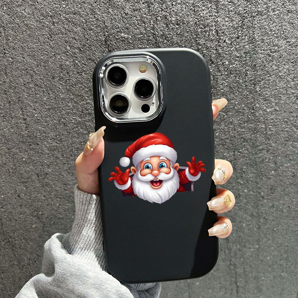 N100 Веселые рождественские мягкие чехлы для телефонов iPhone 15 16 Pro Max Xiaomi 11 — фото 9