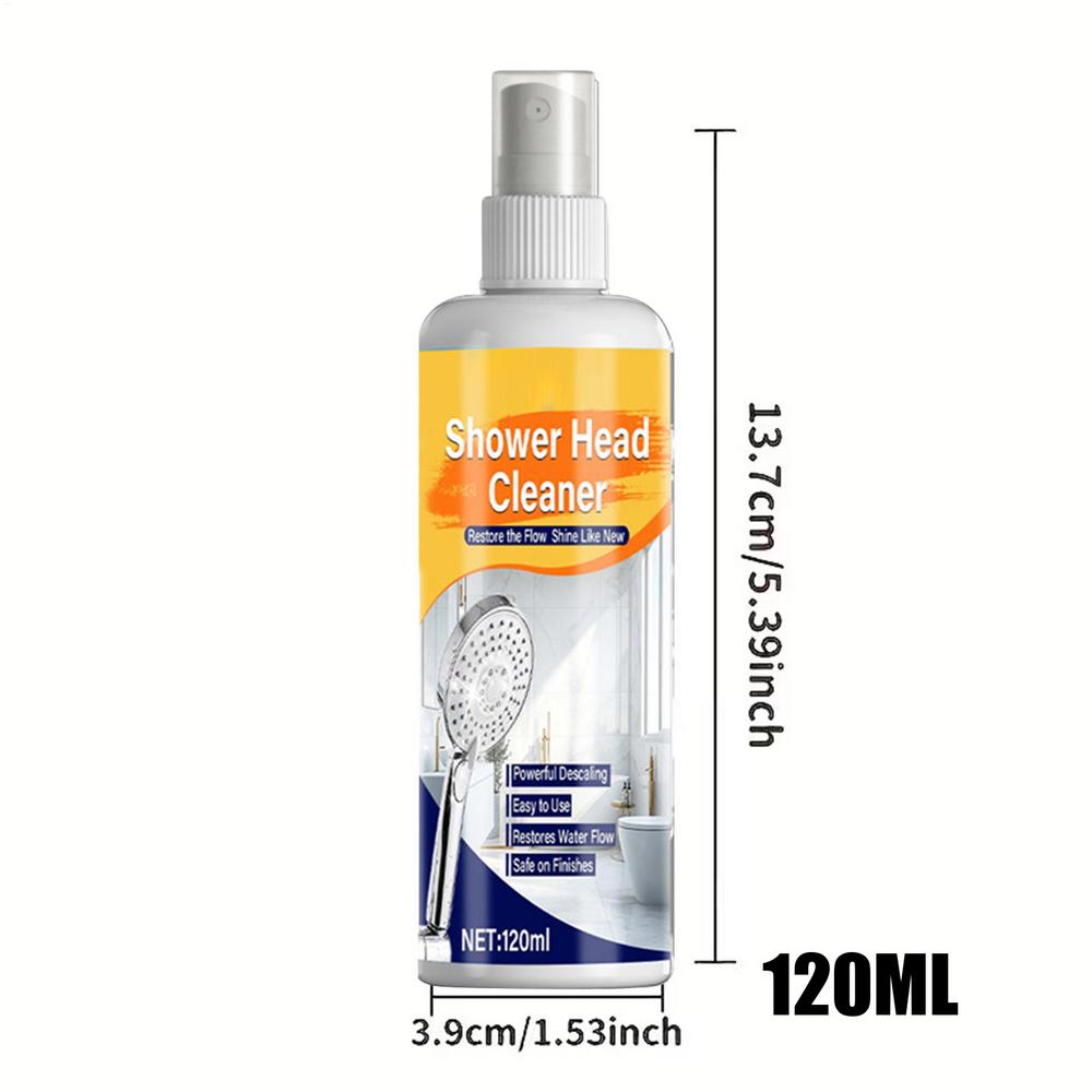 

Shower Cleaner Spray 120ml Multi Purpose Bathroom Descaling Solution for Shower Head Wash Basin Faucet Soap Scum Remover Other