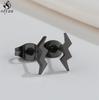 Punk Stainless Steel Lightning Earring for Women Sun Piercing Jewelry Cool Girls Personality Earrings Gifts Accessories