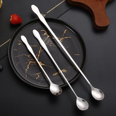 20cm/23cm/32cm Langer Kürbisgriff Edelstahl Teelöffel Kaffee Eis Dessert Mischschaufel Küchenzubehör Barwerkzeuge