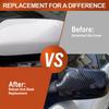 2PCS Rear View Mirror Cover Left Right Side ABS Black Door Wing Mirror Cover Cap for Mazda 3 Mazda 6 2003-2008