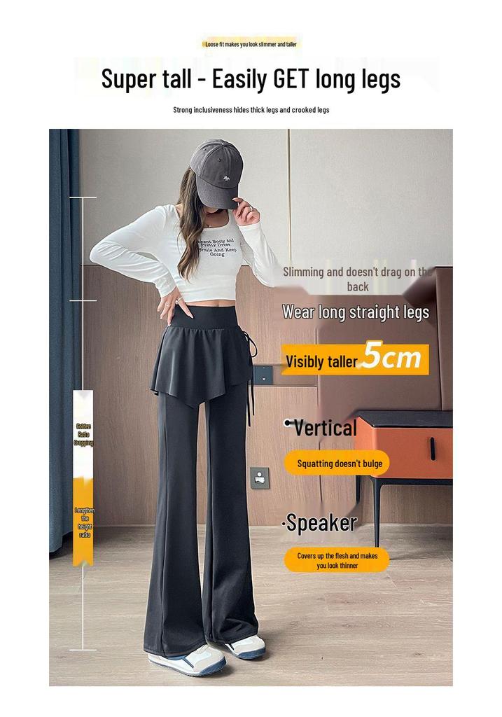 High-Waist Shark Micro-Flare Yogahose für Damen - Schlankmachende, Po-Hebende Sportbekleidung für Frühjahr/Herbst 2026