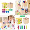 Wooden Shape Sorting Bucket For Toddler Cognitive Development