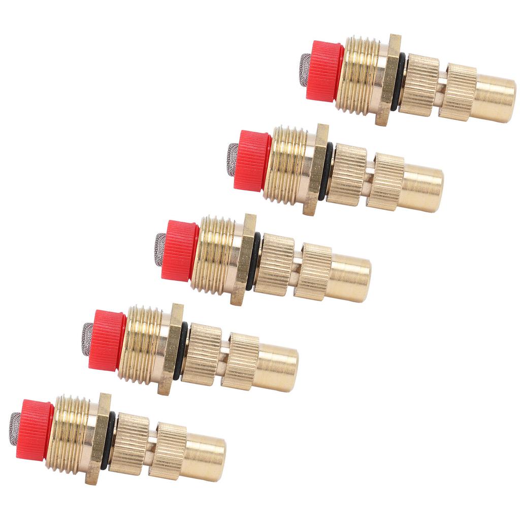 5Pcs G1 2 Male Thread Atomizing Nozzle with Filter Screen Adjustable Garden Lawn Sprayer Nozzle