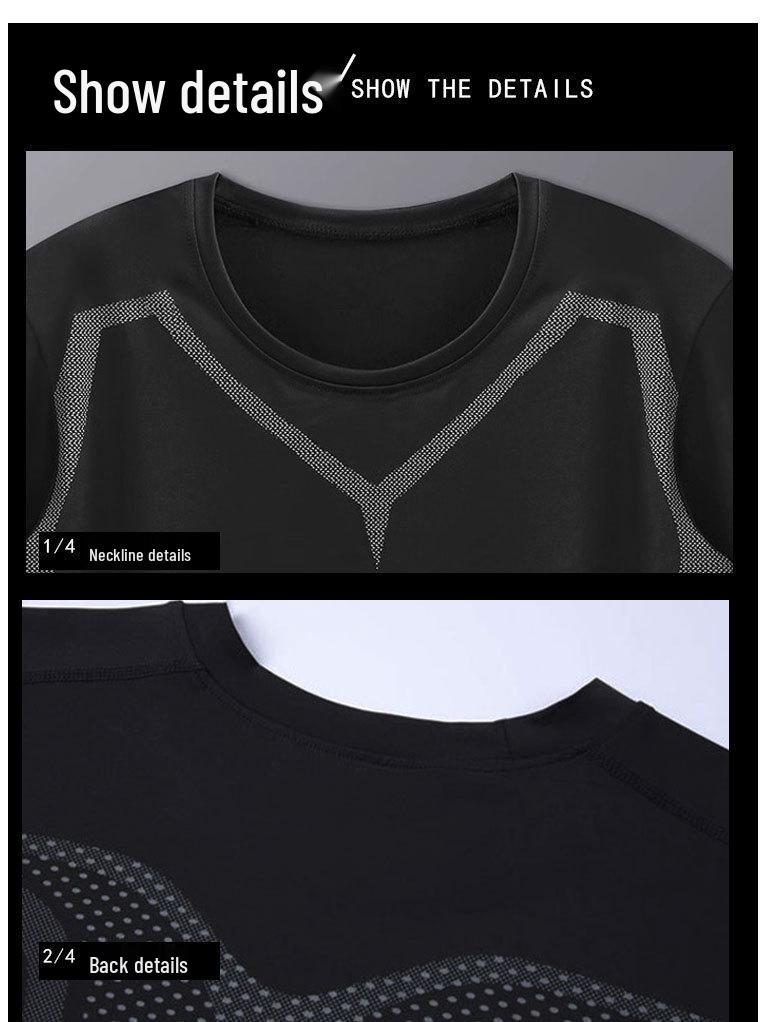 Men's Quick-Dry Summer Sports Top - Tight Fit Running & Fitness Wear