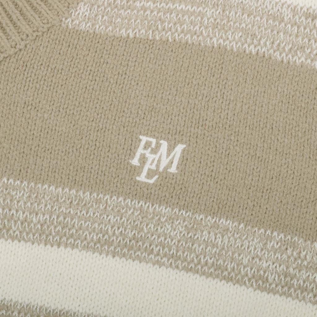 Illuminate Flm Striped Knit Vest - Grey