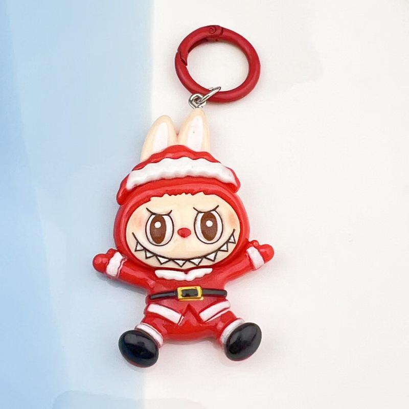 Cartoon DIY Harzpuppe Schlüsselanhänger Anhänger für Rucksack Dekoration