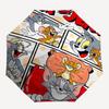 1pc Tom & Jerry Automatic Folding Umbrella - Portable 3-Fold Design with 8-Bone Iron Frame, Outdoor for Fans, Travelers, Daily Use, Gift Idea.Q049