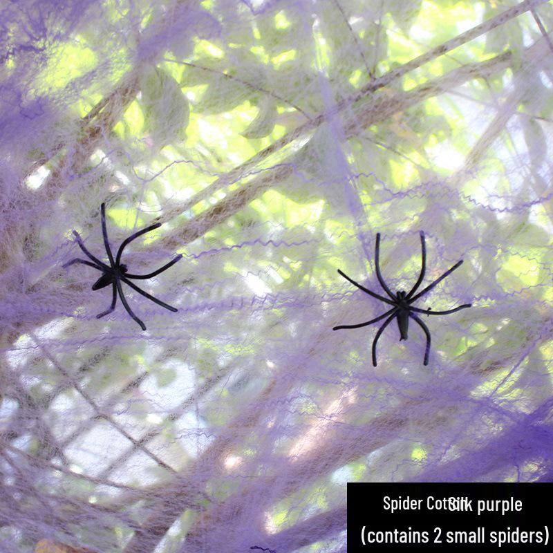 

Хэллоуин Паутина Хлопковая Декорация Реквизит для Сцен KTV и Фестиваля Призраков As shown in the pictures