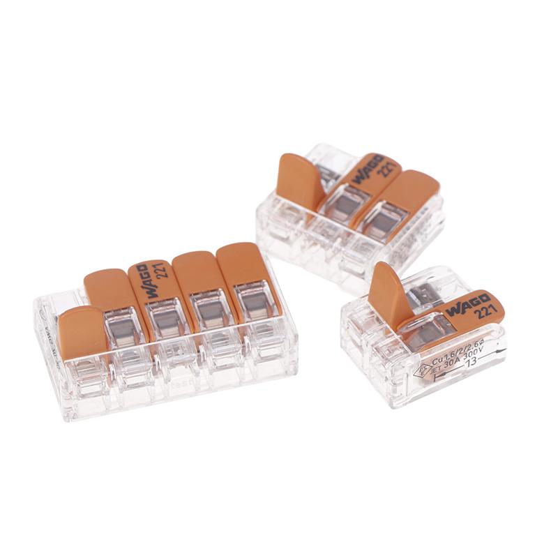 Original Wago Klemmenblock 221-412 221-413 221-415 221-2411 221-612 221-613 221-615 221-482 221-483 221-485 Verdrahtungsverbinder