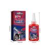 High Strength Threadlocker Screw Glue Cured Thread Locking Agent Anaerobic Adhesive Corrosion-Resistant Anti-Loose Sealer 50Ml