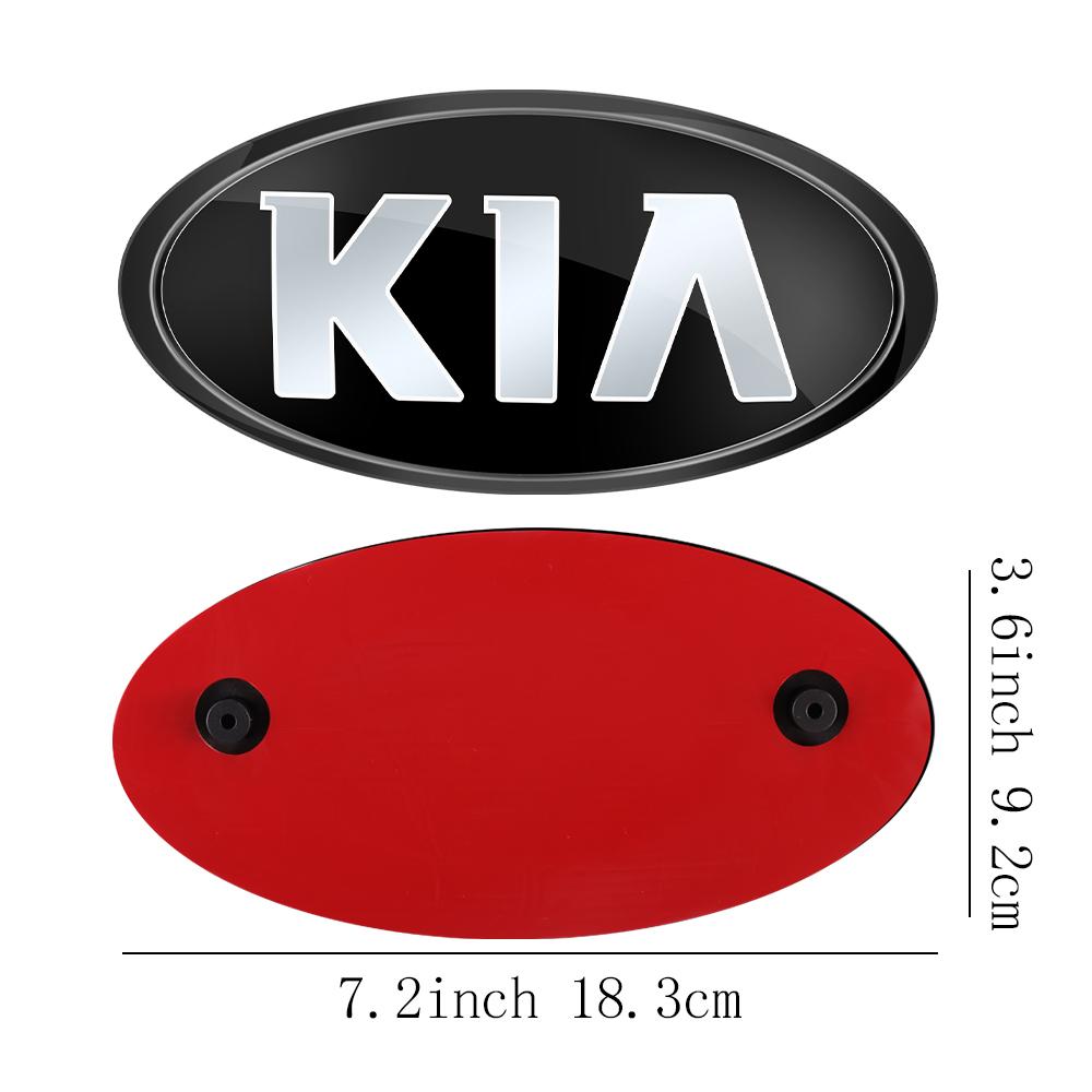 1 Stück Auto Frontklappe Emblem Heckklappe Abzeichen Aufkleber für Kia Rio Picanto Sportage Niro Morning Ceed Optima Seltos Sorento Cerato
