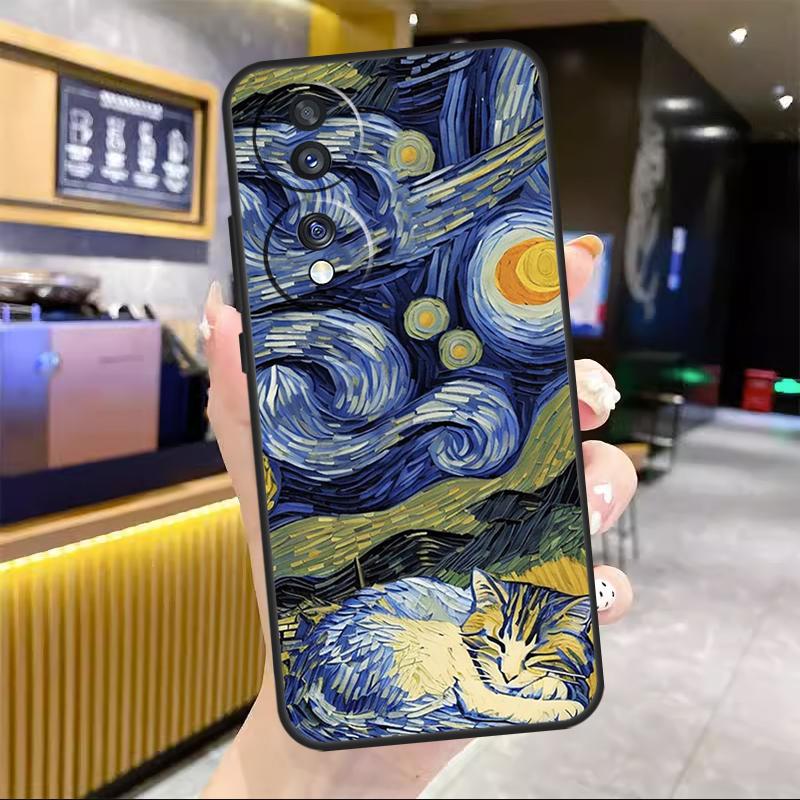 

Чехол с картиной Ван Гога «Звездная ночь» для Honor X8a X9a X7a X6a X6 X7 X8 X9 8X 9X Magic 5 Pro 4 Lite 10 50 70 90 Lite Honor Magic5 Lite