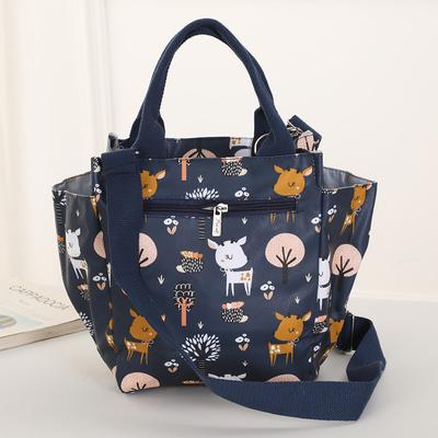 Handliche Lunchbox-Tasche, Umhängetasche, wasserdicht, ölabweisend, wärmeisolierend, Bento-Tasche mit großem Fassungsvermögen
