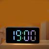 Mirror Clock Snooze Alarm Digital Timer Large Led Display Date Temperature Mute-