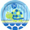 Turtle 1st Birthday 9 Inch Plates (Pack of 8)