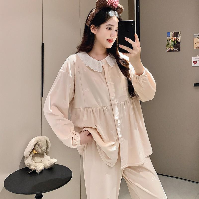 

De Velvet Maternity & Nursing Pajamas for Pregnant Women - Autumn/Winter Wear for Indoors & Outdoors Bulk Price