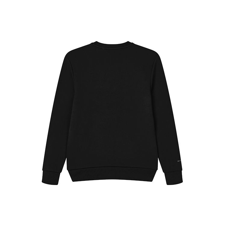 Fila Simple Business Logo Casual Commuter Knit Pullover Sweatshirt Men Sweatshirt Black F11M247202FBK