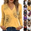 Long Sleeve Shirts For Women Cute Print Graphic Tees Blouses Casual Plus Size Basic Tops Pullover