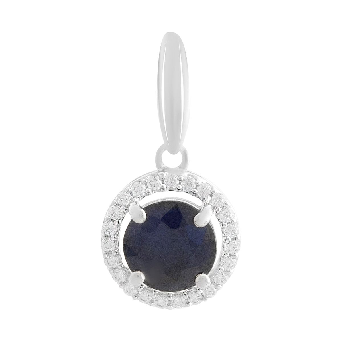 

Серебряная подвеска с сапфиром 2.995ct, фианитами (2180883) сапфіровий