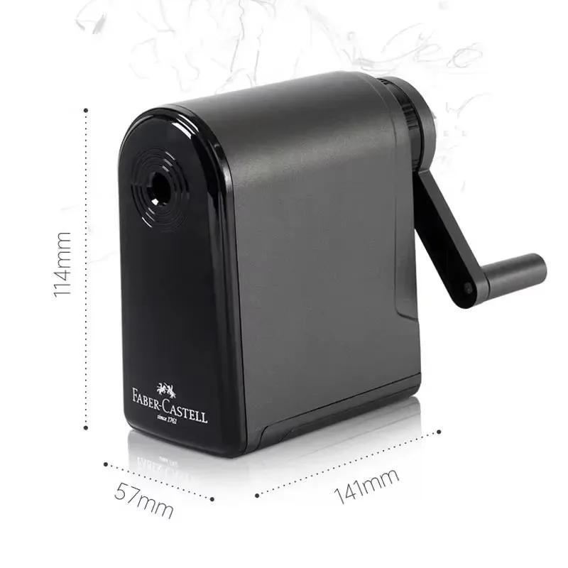 

Ручная точилка для карандашей для студентов-художников, карандаши для рисования углем и эскизов с длинным кончиком, регулируемые кончики, школьная принадлежность чёрный