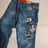 Used Tangled Spirit Japanese Pattern Denim Jeans Embroidery Size 36 NO.272218