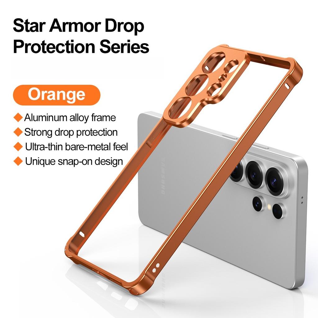Ultra Slim Aluminium Alloy Frame Bumper Case for Samsung Galaxy S26 Ultra S26 Plus S26+ Alloy Metal Lens Protector Hard Cover