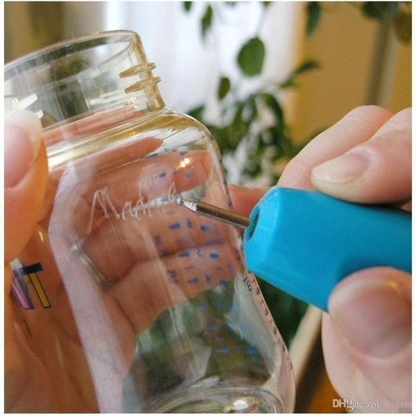 Electric Engraving Pen Jewelry Engrave Pen With White And Blue Design For Precise Diy Crafting