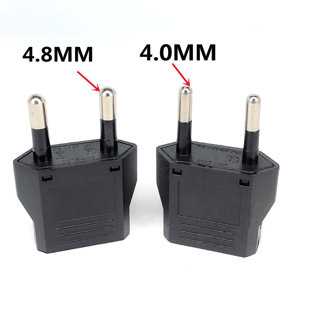 1-50 stk EU Euro KR pluggadapter USA til EU pluggadapter Travel KR EU-adapter Elektrisk EU KR pluggomformer Strømuttak AC-uttak
