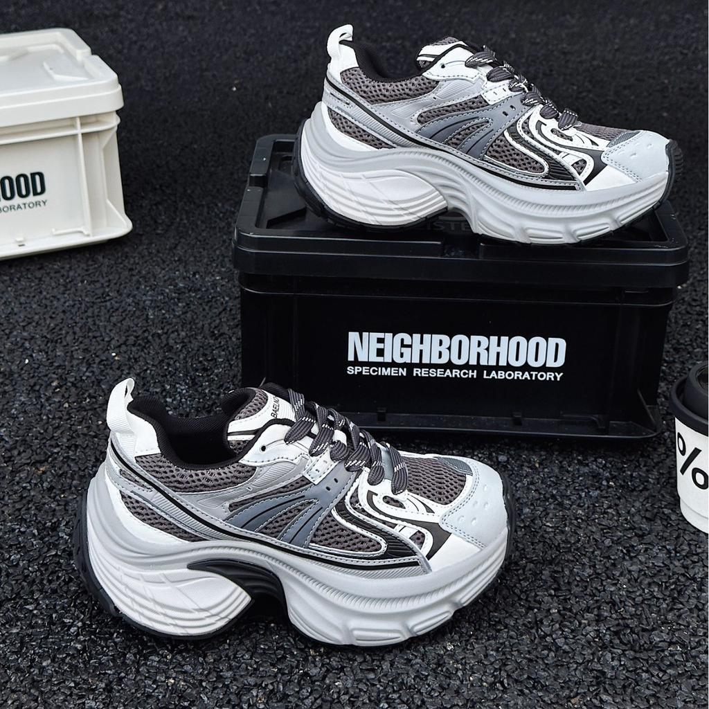 Small 6cm muffin sole heightening Paris Daddy shoes women's 2025 new thick-soled casual versatile trendy sports shoes