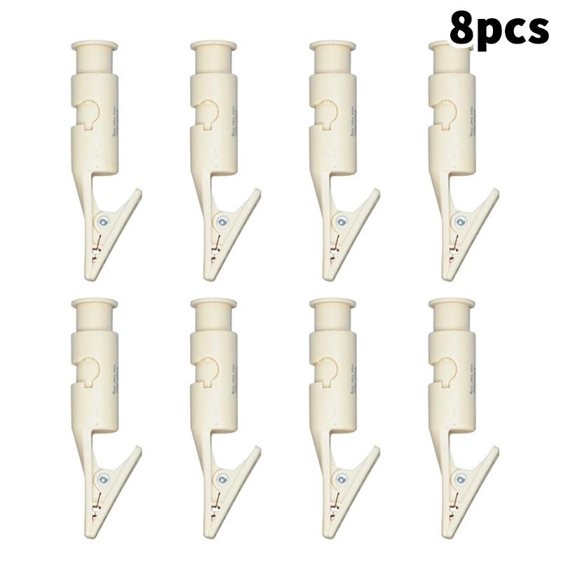 

2/4/8Pcs Outdoor Clothesline Positioning Clip Underwear Socks Laundry Clothes Peg Clothespin Mini Camping Windproof Clip 8pcs бежевый