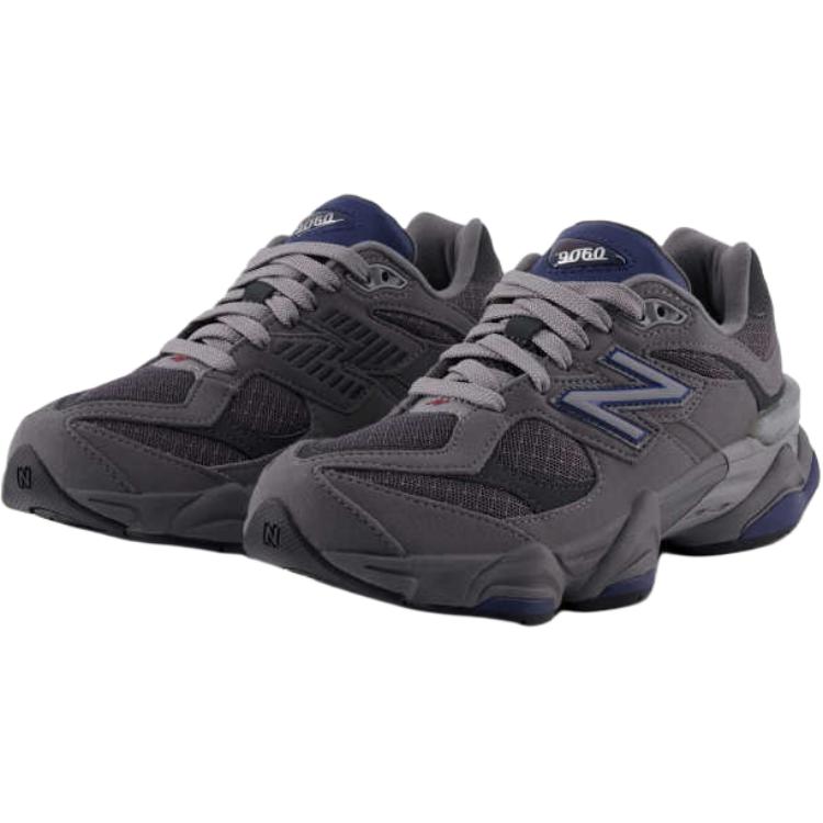 new New Balance NB 9060 Anti Slip Wear Resistant Low Top Kids' Running Shoes Gray Teenagers