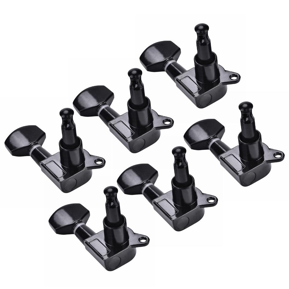 6 Pieces Metal+Plastic Guitar Tuning Pegs 3L3R Configuration Guitar Tuning Keys For Guitar