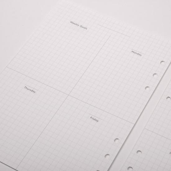 Luca Lab A5 Sechsloch-Nachfüll-Innenblatt Weekly Vol.2, ein beliebter Spruch in Korea