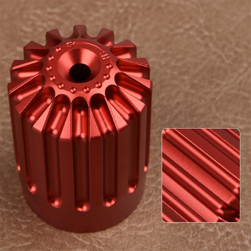 CNC Billet Preload Adjuster Dial for Rear Shock Compatible with Ohlins and STX46 Hose Mount Hydraulic Spring Preload Adjuster Ohl.ins Absorbers, S36,