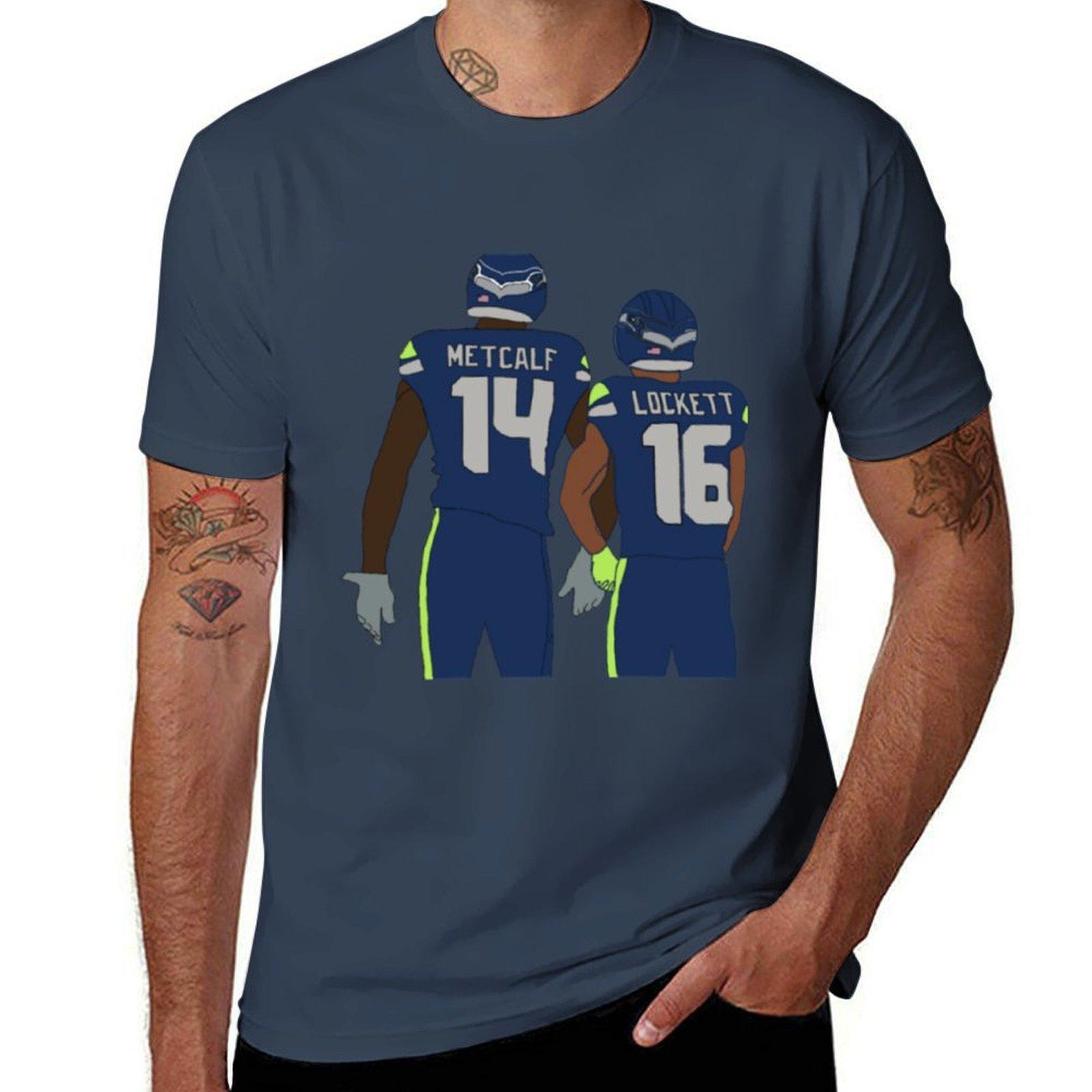Dk Metcalf Tyler Lockett Tshirt Thanksgiving Casual Tee S