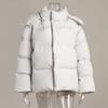 DRIPX Winter New Loose Hooded Cotton Padded Coat Women Solid Color Thick Warm Casual Quilted Apparel