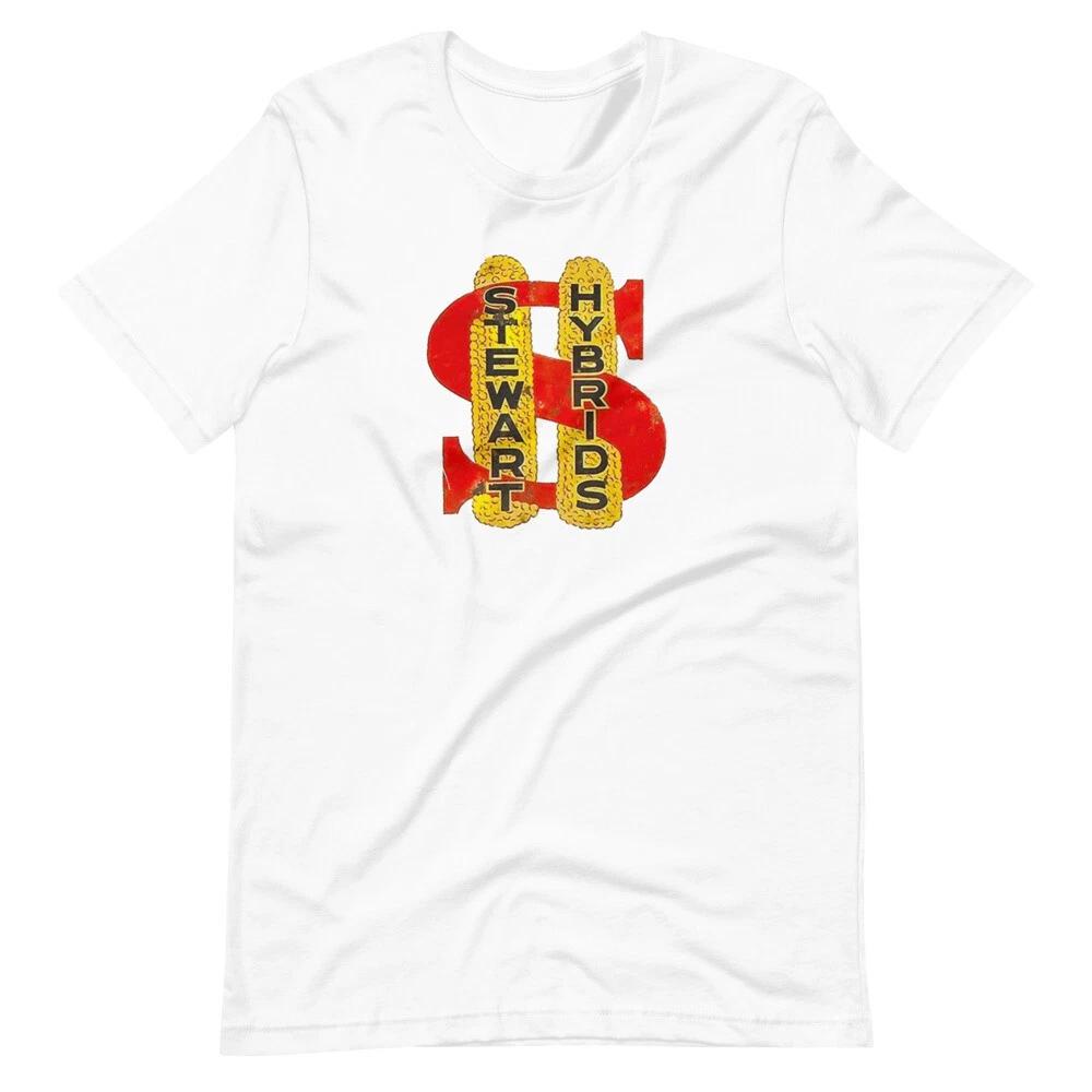 

STEWART HYBRIDS Agriculture Short-Sleeve Unisex 100% Cotton T-shirt Mens Tees Top 3XL