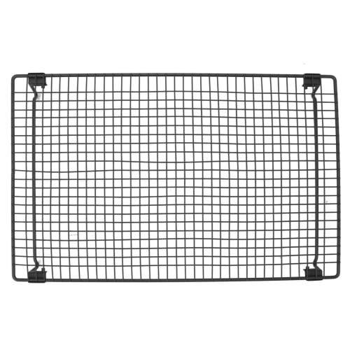 Non-Stick Baking Cooling Rack, Efficient, Non-Stick Cookware, Baking Rack, Baking Supplies, Cookies, Bread, Donuts (Black)