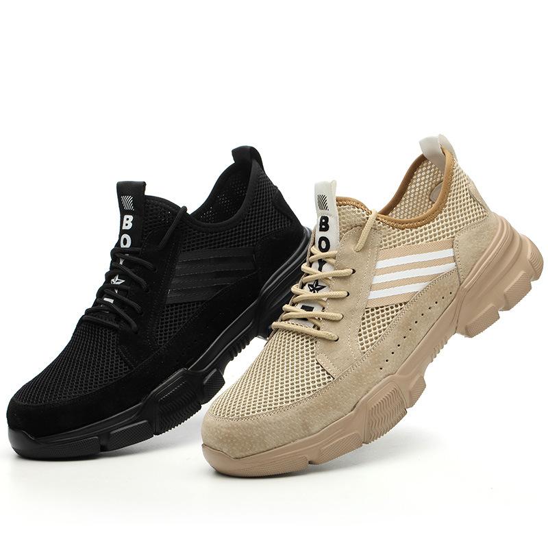 Labor Insurance Shoes Men's Anti-smashing and Anti-piercing Protective Safety Old Insurance Work Shoes