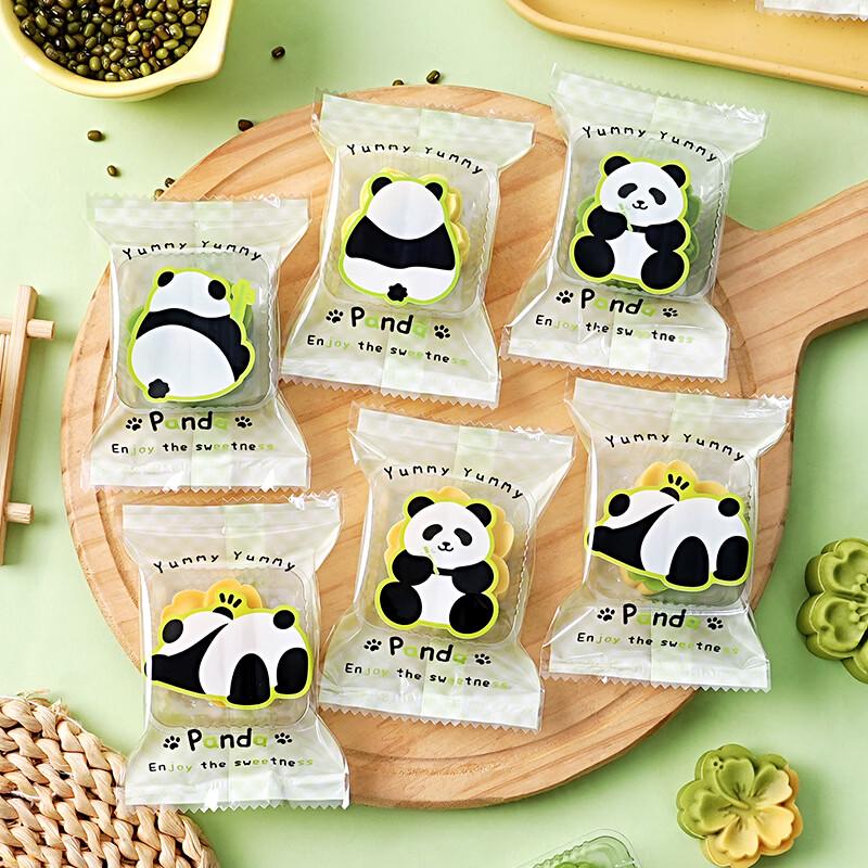 Panda Mung Bean Cake and Dessert Packaging Bags
