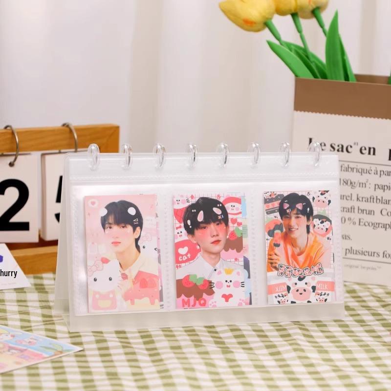 Limited-Time Offer: 3-Inch Dual & Triple Pocket Transparent Photo Album with Desktop Display for Idol Cards