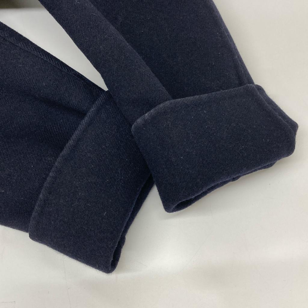 GALERIE VIE Navy Cashmere Blend Wool Light Melton Chester Coat Coat 34 NavyUsed