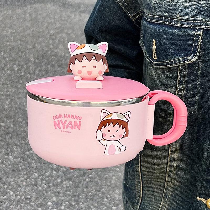Portable Stainless Steel Instant Noodle Bowl with Lid