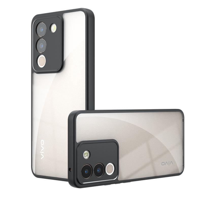 

Для vivo V40 V30e V30 V29 V29e Lite Pro Матовая защита от отпечатков пальцев Прозрачный цвет Противоударный чехол из ТПУ с защитой от падения Не желтеющая задняя крышка V29e 5G прозрачный