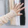 New Lace Arm Warmers For Women Girls Summer Soft Driving Sunscreen Long-Sleeved Outdoor Solid Color Riding Sleeves Arm Warmer